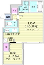 仮称)ALPHA平岸4-6の物件間取画像